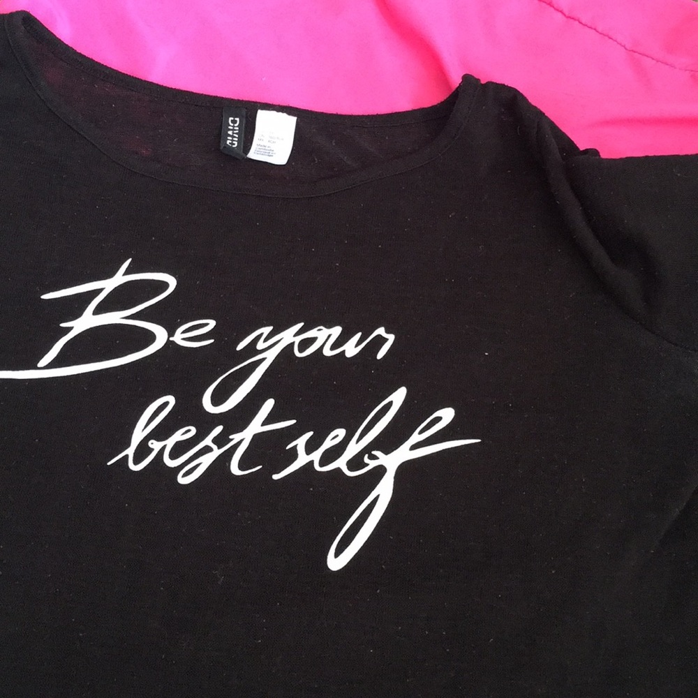 H&M loose fitting long sleeve crop top